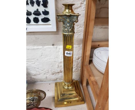 VICTORIAN CORENTHIAN PILLAR OIL LAMP BASE