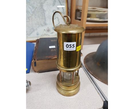 BRASS MINERS LAMP 