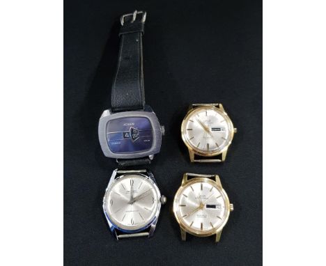 4 VINTAGE MECHANICAL WRIST WATCHES 