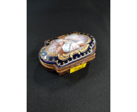 19TH CENTURY ENAMEL BOX 