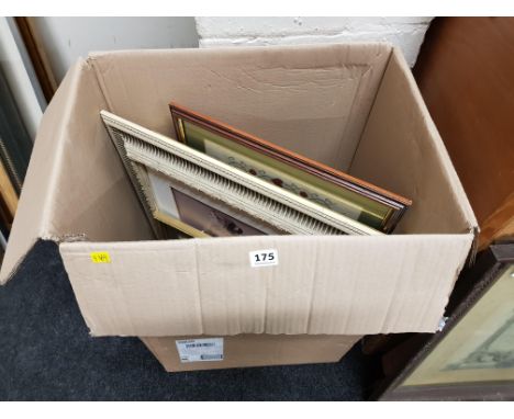 BOX OF PRINTS AND PICTURES 