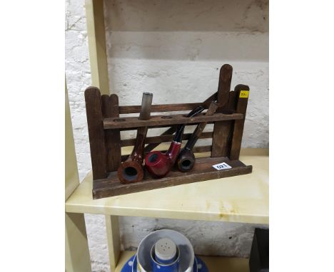PIPE STAND AND PIPES 
