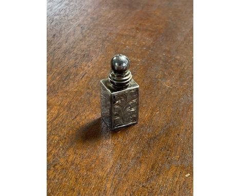 A miniature silver opium flask 