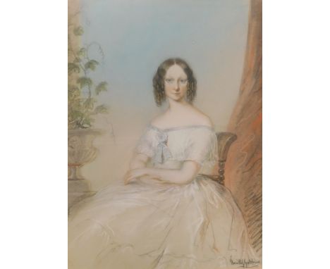 Henrietta Gubbins (19thC/20thC). Portrait of a lady, pastel drawing, signed, 33.5cm x 25cm.