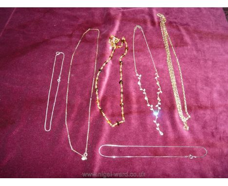 Assorted Chain Necklaces.
