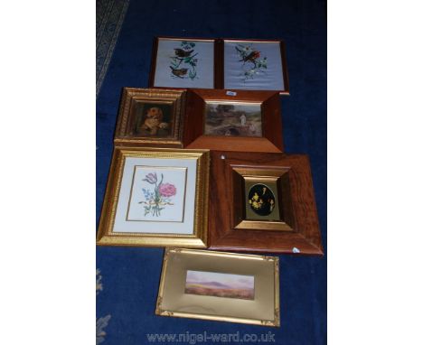 A quantity of Prints including floral and animals, needlework, etc.
