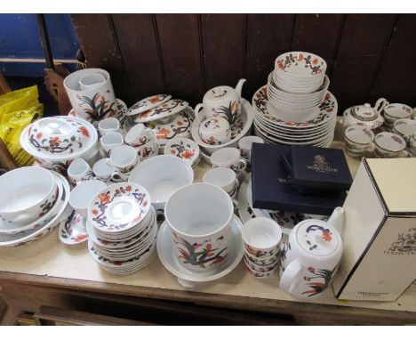 A large collection of Royal Worcester Grainger Imari pattern tea/dinnerware and other items