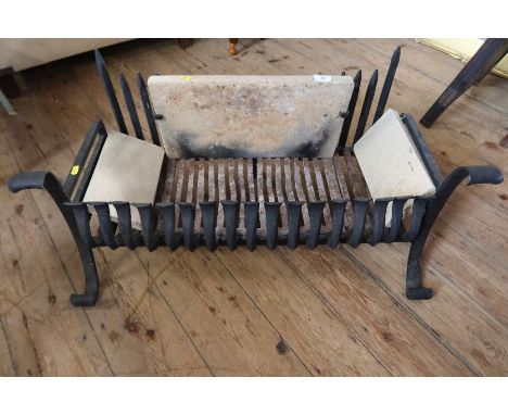 A wrought iron fire grate width 35ins, height 15ins&nbsp;