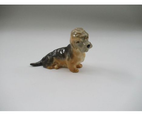 A Royal Worcester model, of a Dandie Dinmont, Shape No 2943, height 2.5ins&nbsp;