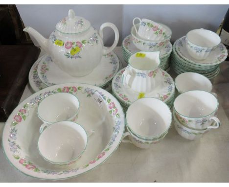 A Royal Worcester garden pattern tea service&nbsp;