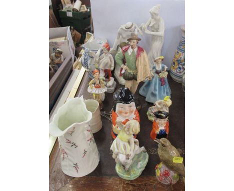 A collection of assorted Royal Worcester and unmarked Royal Worcester figures, majority AF. To include Royal Worcester model 