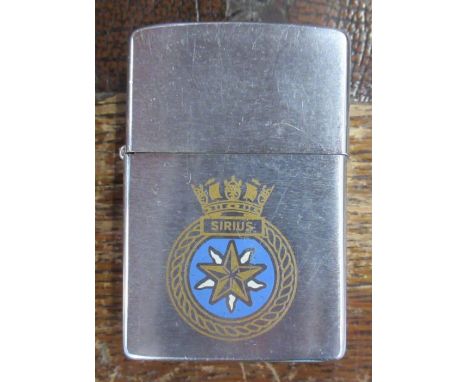 A Zippo style lighter, with enamel Falkland Islands 1982