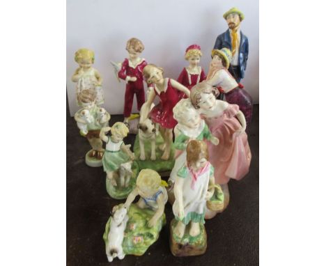 11 various Royal Worcester figures&nbsp;- Parakeet missing a wing but rest are in good condition