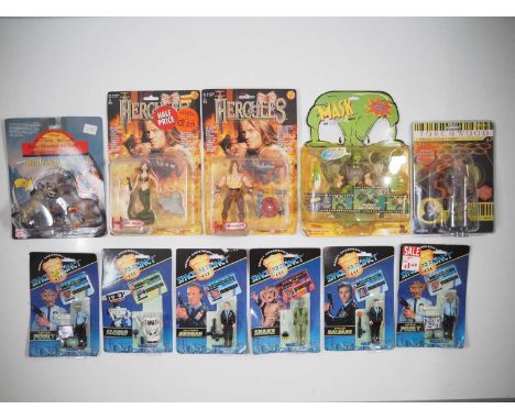 A group of assorted figures  to Include VIVID IMAGINATIONS Space Precinct and MATTEL Lion King - VG/E on F/G cards (11)