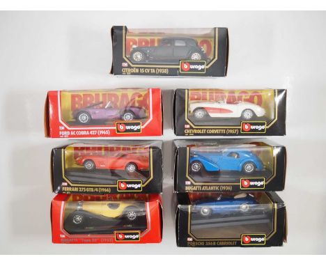 A group of BBURAGO 1:24 scale cars - VG in G boxes (7)