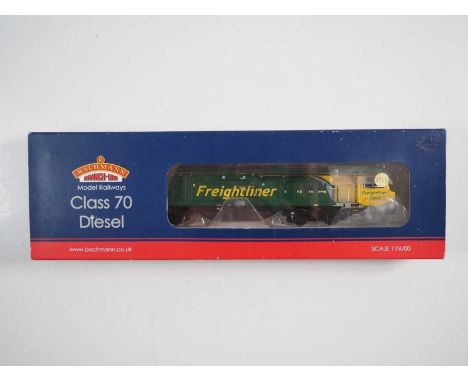 A BACHMANN 31-586 OO gauge class 70 diesel locomotive in Freightliner livery - VG in G/VG box
