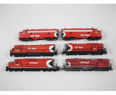 A group of Canadian outline HO gauge unboxed diesel locomotives by BACHMANN and others, all in CP Rail livery - G/VG unboxed 