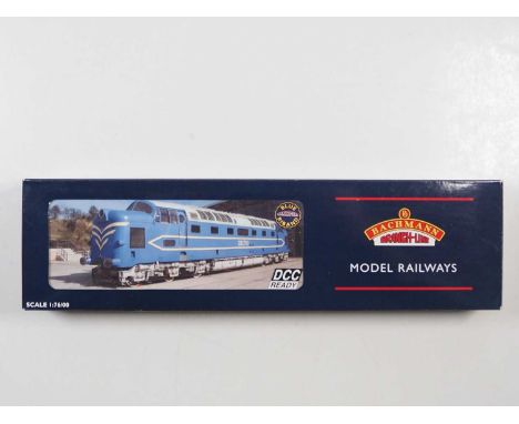 A BACHMANN 32-520 OO gauge Prototype Deltic diesel locomotive in original blue livery, exclusive NRM edition - VG/E in VG/E b