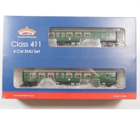 A BACHMANN 31-425 OO gauge 4-CEP Class 4-Car EMU in BR Southern Region green livery - VG/E in VG box