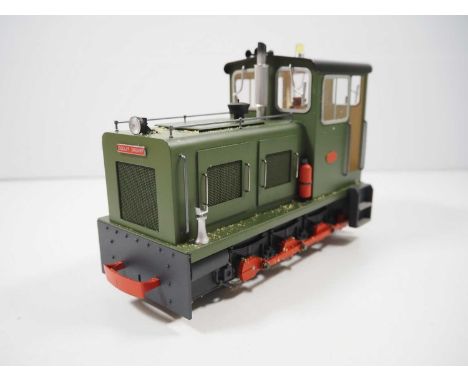 An R&amp;D INDUSTRIAL MODELMAKERS (Australia) 1:22 G scale 45mm Baguley-Drewry Diesel in full metal construction, fitted for 