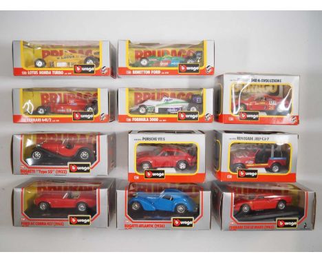 A group of BBURAGO 1:24 scale cars - VG in G boxes (11)