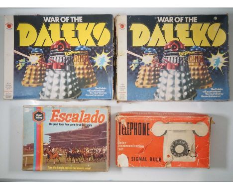 A group of vintage games to include DENNY FISHER and CHAD VALLEY, comprising of X2 DENNY FISHER War of the Daleks, CHAD VALLE