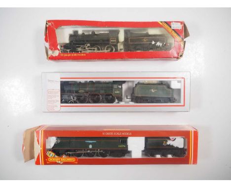 A group of OO gauge steam locomotives comprising of a pair HORNBY plus a BACHMANN example in an incorrect LIMA box - G/VG in 