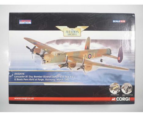 A CORGI Aviation Archive 1:72 scale AA32616 Lancaster B1 Day Bomber (Grand Slam) - VG/E in G box