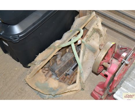 A bag of carpenters tools 