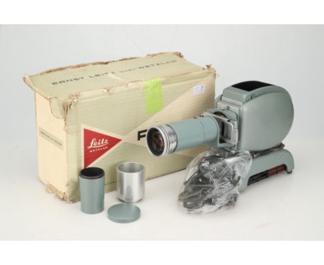 A Leitz Prado 250/500 Projector,blue hammertone, untested, in G-VG condition, with original box,