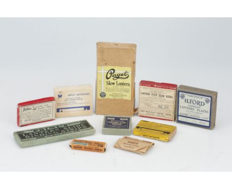 A Selection of Magic Lantern Plates &amp; Accessories,from makers including Holborn, Ilford, &amp; more,