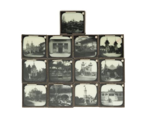 Late 19th Century Paris Exposition Magic Lantern SlidesTaken at the 1889 Paris Exposition including the Webb's Glass Pavillio