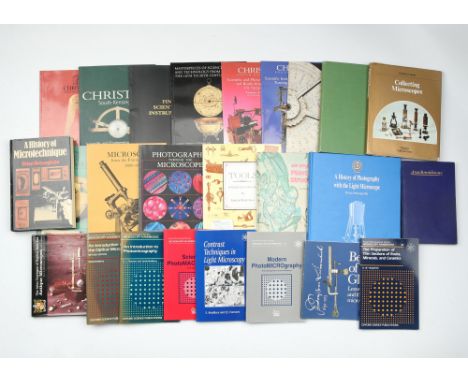Good Collection of Microscope &amp; Scientific Instrument books &amp; Catalogues,including 6 Christies catalogues from the 19