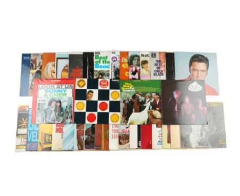 A Collection of 1950s/60s LPsapproximately thirty albums including, Cream, Beach Boys, Them, Elvis Presley, Buddy Holly, The 