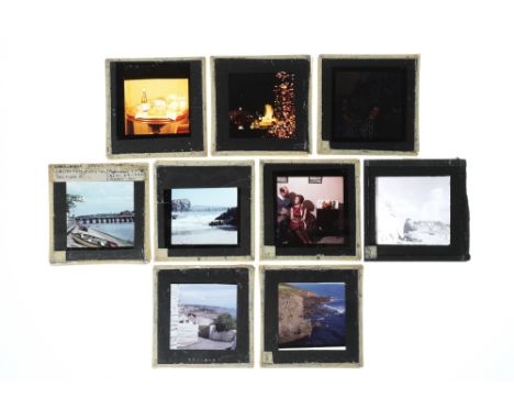 A Mixed Group of Mainly Topographical Magic Lantern Slidesincluding old views of Cairo, Canadian Rockies, plus various portra