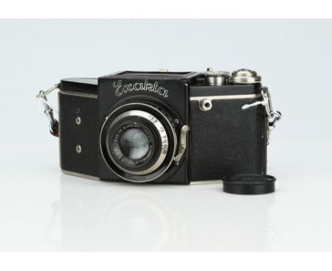 An Ihagee Exakta VP 'A' Typ Camera,with Ihagee Anast. Exaktar f/3.5 75mm, body, G, shutter working but speeds not always accu