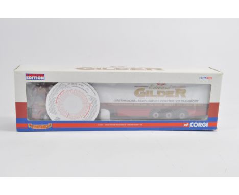 Corgi 1/50 Commercial Diecast Truck CC12933. Scania Topline with Fridge Trailer. Edward Gilder. M in Box.