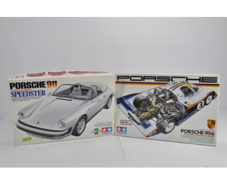 Tamiya 1/24 Scale Porsche 911 Speedster plus Porsche 956 Racing Car Kit. Complete Ex Shop Condition. (2)