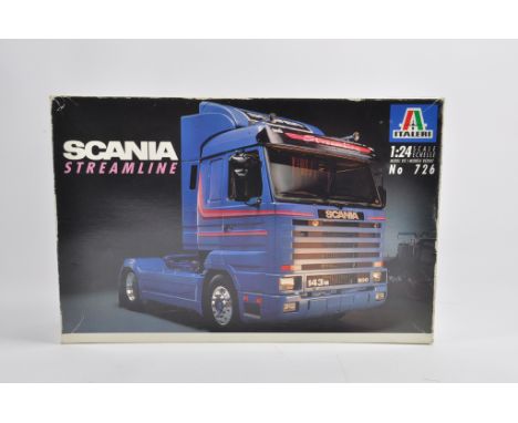 Italeri 1/24 Scale Plastic Truck Kit. Scania Streamline. Complete. Ex Shop Condition.