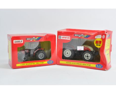 Britains 1/32 Tractor Duo including Case JX1075C plus Steyr 6135 Profi Tractor. M in Boxes. (2)