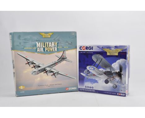 Corgi Aviation Archive duo comprising 1/144 AA31804 Tupolev TU4 plus AA36210 1/72 Gloster Gladiator Diecast Aircraft. NM to M