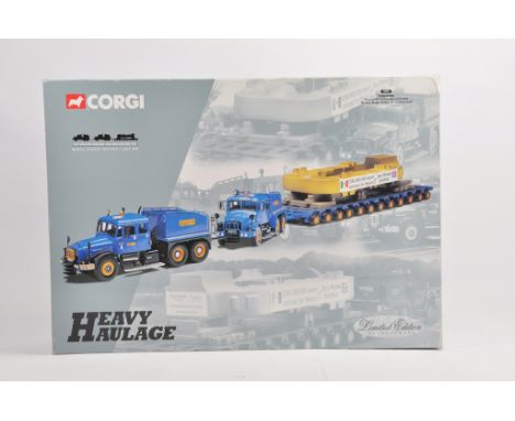 Corgi Classics 1/50 Heavy Haulage Set No. 18002 featuring Scammell Contractor and Load etc in Pickfords Livery. NM to M in Bo