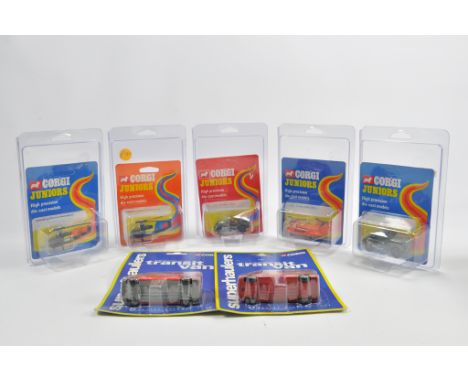 Group of Corgi Juniors in Blister Packs sealed in outer packaging plus two other issues. All M in E Boxes. (7)