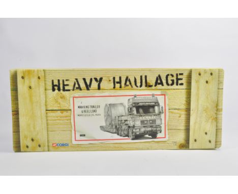 Corgi 1/50 Commercial Diecast Truck Set CC12007. Man King Trailer and Reel Load. Morris Leslie. M in Box.