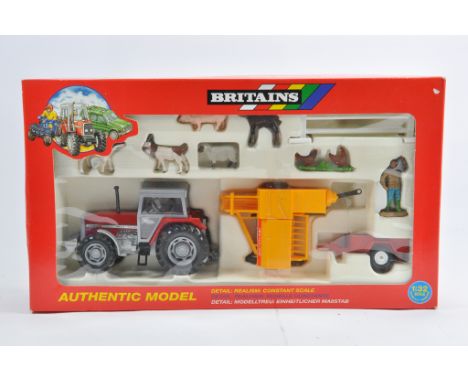 Britains 1/32 Massey Ferguson Tractor Gift Set. M in Box.