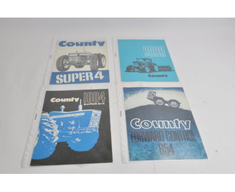 Four County Tractor Sales Brochures including Forward Control, 1004, 4000 Four and Super 4. (4)
