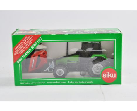 Siku 1/32 Deutz Agroextra 6.07 Tractor with front mower. M in Box.