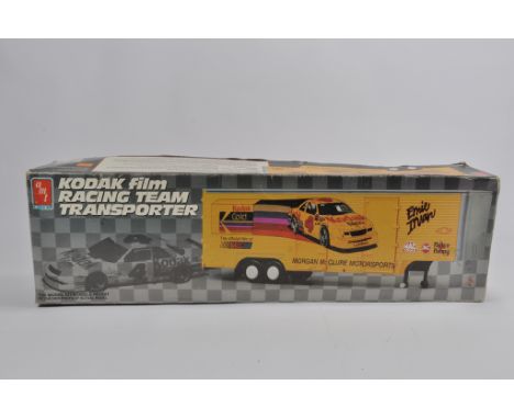 AMT Ertl 1/25 Scale Plastic Truck Kit. Kodac Film Racing Transporter. Complete. Ex Shop Condition. 