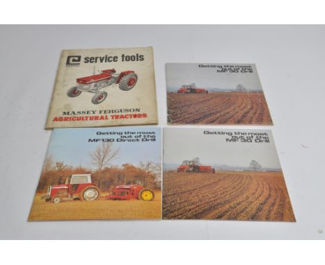 Group of Massey Ferguson Tractor and Machinery Literature including Drill Guides and Service Tools. (4)