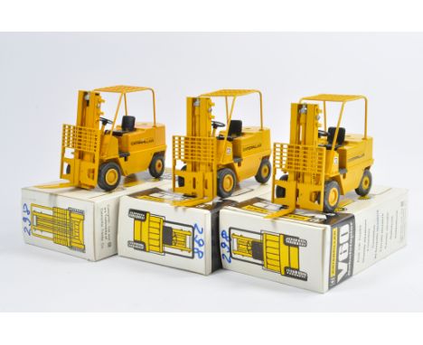 Conrad Gescha No. 298 CAT Fork Lift Trucks x 3. NM to M in Boxes. (3)